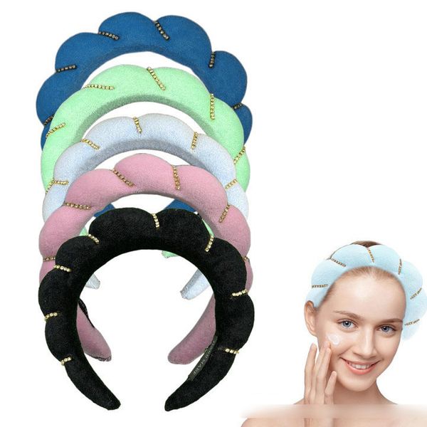 s3523 explosion rhinestone twist sponge hair hoop for women high cranial spa headband face wash makeup hair band hair accessories, Silver
s3523 explosion rhinestone twist sponge hair hoop for women high cranial spa headband face wash makeup hair band hair accessories, Silver