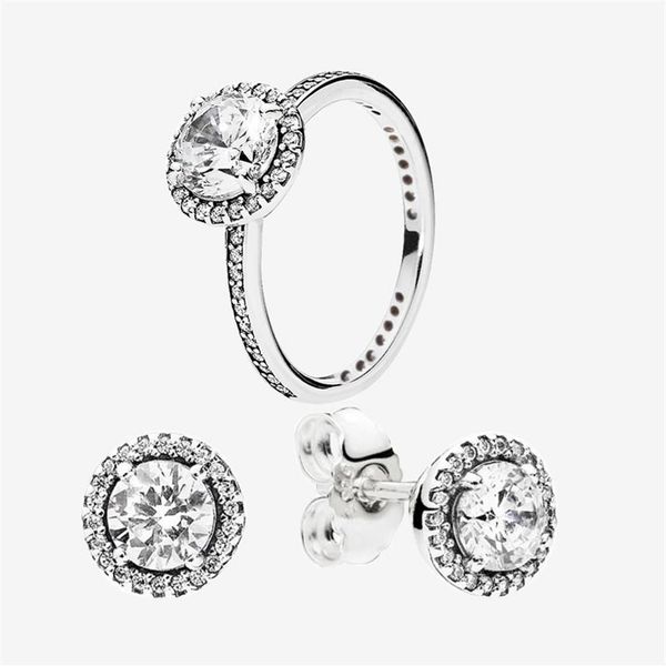 big cz diamond wedding ring and earring set with original box for pandora 925 sterling silver women rings & stud earrings309p, Slivery;golden
big cz diamond wedding ring and earring set with original box for pandora 925 sterling silver women rings & stud earrings309p, Slivery;golden