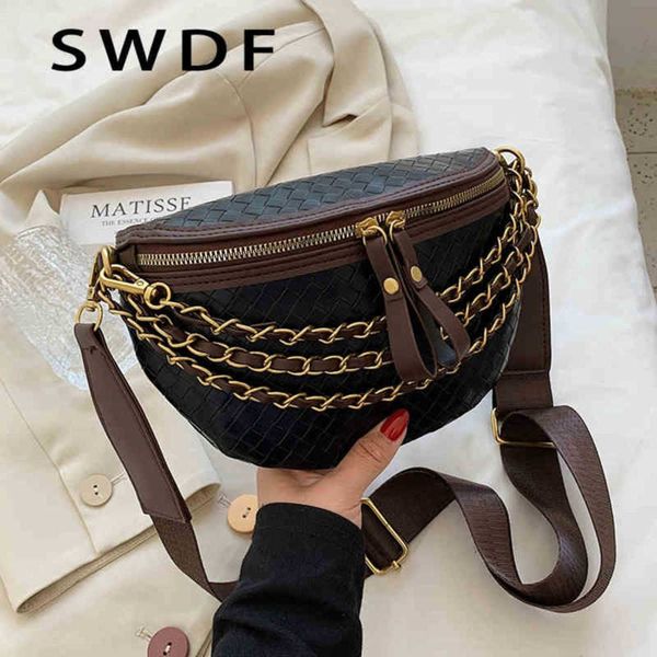 retro small chain women's fanny pack plaid leather waist crossbody chest bags luxury designer handbags female belt bag 220720
retro small chain women's fanny pack plaid leather waist crossbody chest bags luxury designer handbags female belt bag 220720