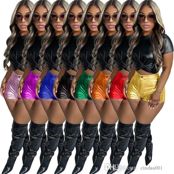 2023 summer womens shiny metallic short pant night club party shorts bottoms clubwear pu shorts, White;black
2023 summer womens shiny metallic short pant night club party shorts bottoms clubwear pu shorts, White;black