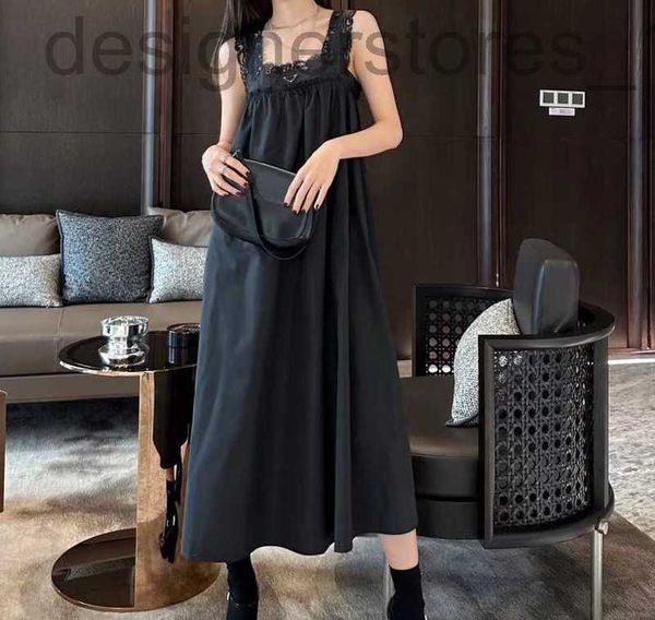 designer womens casual dress inverted triangle lace suspender black girl party skirt summer fashion loose temperament, Black;gray
designer womens casual dress inverted triangle lace suspender black girl party skirt summer fashion loose temperament, Black;gray