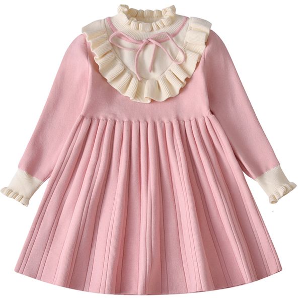 girl's dresses children's long sleeved knitted wool dress girls' knitted dress spring and autumn baby ruffle stitched princes, Red;yellow
girl's dresses children's long sleeved knitted wool dress girls' knitted dress spring and autumn baby ruffle stitched princes, Red;yellow