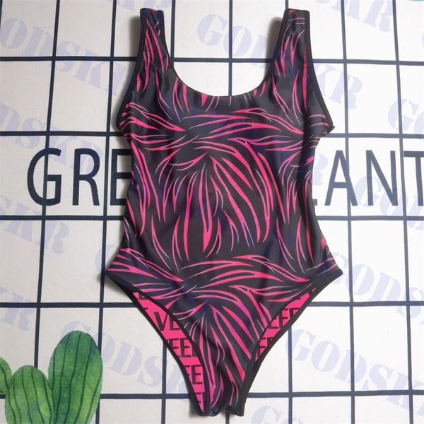 black pink swimsuit vintage letter bikini for women summer new one piece swimwear, White;black
black pink swimsuit vintage letter bikini for women summer new one piece swimwear, White;black