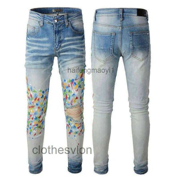 designer man foot mens fit jeans amri denim slim pants small knee hole damage paint splashing graffiti hip hop high grade slp men' dic, Blue
designer man foot mens fit jeans amri denim slim pants small knee hole damage paint splashing graffiti hip hop high grade slp men' dic, Blue