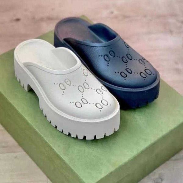 slippers 2023 men's slip on sandal women's platform perforated g hollow shoes jelly colors g high heel summer rubber lug, Black
slippers 2023 men's slip on sandal women's platform perforated g hollow shoes jelly colors g high heel summer rubber lug, Black
