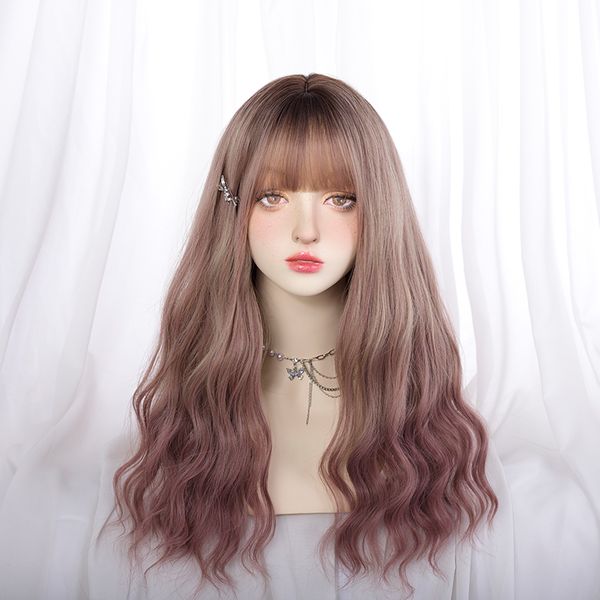 heat resistant fiber synthetic wig fashion harajuku lolita party daily activity role play 22 inch curly hair, Black
heat resistant fiber synthetic wig fashion harajuku lolita party daily activity role play 22 inch curly hair, Black
