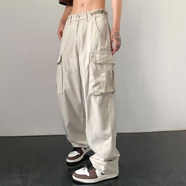 men's pants high street cargo pants for men and women baggy fashion large pocket straight loose wide leg casual joggers trousers hip ho, Black
men's pants high street cargo pants for men and women baggy fashion large pocket straight loose wide leg casual joggers trousers hip ho, Black