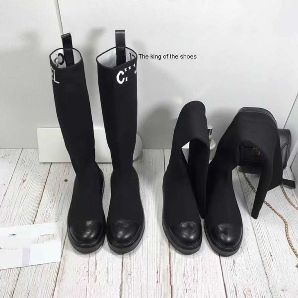 winter small fragrant socks shoes women's knitted wool long leg boots letter elastic socks loose cake bottom thin boots, Black
winter small fragrant socks shoes women's knitted wool long leg boots letter elastic socks loose cake bottom thin boots, Black
