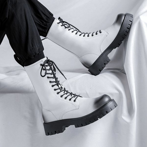 boots italian brand designer men boots laceup black white shoes stage nightclub dress original leather platform boot motorcycle botas 230320
boots italian brand designer men boots laceup black white shoes stage nightclub dress original leather platform boot motorcycle botas 230320