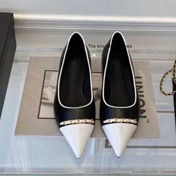 dress small fragrant single women's thick 2022 summer new fashion color contrast pointed flat shoes low heels shallow mouth grandma 120, Black
dress small fragrant single women's thick 2022 summer new fashion color contrast pointed flat shoes low heels shallow mouth grandma 120, Black