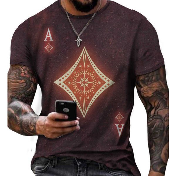men's t-shirts new poker spades at shirt men's personality casual street t-shirt sports short sleeve, White;black
men's t-shirts new poker spades at shirt men's personality casual street t-shirt sports short sleeve, White;black