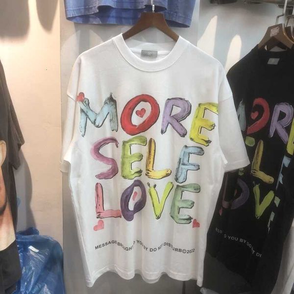 men's t-shirts and women caual thirt spring summer breathable op quality colorful big letter more self love shirt streetwear looe aroun, White;black
men's t-shirts and women caual thirt spring summer breathable op quality colorful big letter more self love shirt streetwear looe aroun, White;black