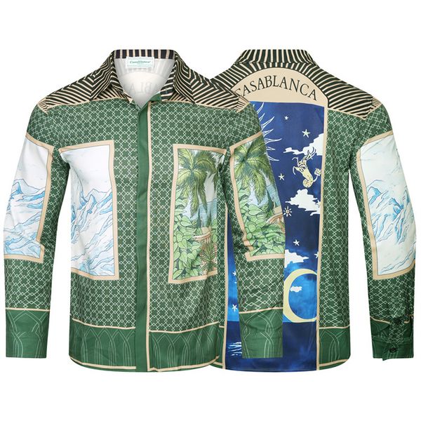 luxury designers men's dress shirts fashion new casablanc summer casual printed shirt homme male slim fit short sleeve shirts wedv, White;black
luxury designers men's dress shirts fashion new casablanc summer casual printed shirt homme male slim fit short sleeve shirts wedv, White;black