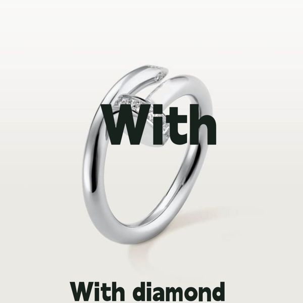 2021designer nail ring luxury jewelry midi ring ms. titanium steel alloy plating process fashion accessories that never fade no irritation, Silver
2021designer nail ring luxury jewelry midi ring ms. titanium steel alloy plating process fashion accessories that never fade no irritation, Silver