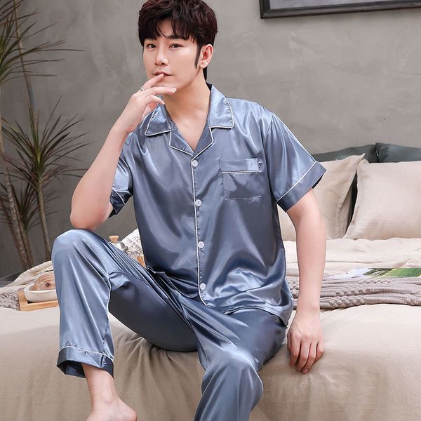 men's sleepwear men's stain silk pajama set men pajamas silk sleepwear men modern style soft satin nightgown men summer homewear c, Black;brown
men's sleepwear men's stain silk pajama set men pajamas silk sleepwear men modern style soft satin nightgown men summer homewear c, Black;brown