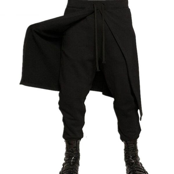 men's pants 2023 punk men fashion long casual personality stitching loose sweatpants plus size 230317, Black
men's pants 2023 punk men fashion long casual personality stitching loose sweatpants plus size 230317, Black