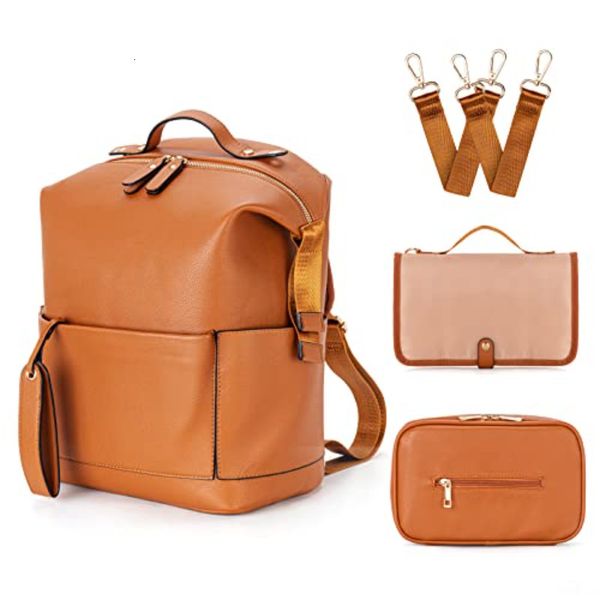 diaper bags 6 types pu leather mommy large capacity backpack for infant baby stroller with changing pad nursing 230317
diaper bags 6 types pu leather mommy large capacity backpack for infant baby stroller with changing pad nursing 230317