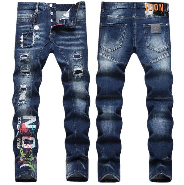 men's jeans pants mens denim embroidery fashion holes trouser us size hip hop distressed zipper trousers for male sell pants gzh0shx97, Blue
men's jeans pants mens denim embroidery fashion holes trouser us size hip hop distressed zipper trousers for male sell pants gzh0shx97, Blue