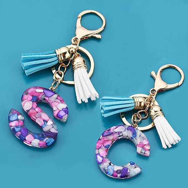 key rings cute multicolor 26 initial alphabet keyring with tassel fashion a-z acrylic letter keychain for women purse handbag charm gifts r2, Slivery;golden
key rings cute multicolor 26 initial alphabet keyring with tassel fashion a-z acrylic letter keychain for women purse handbag charm gifts r2, Slivery;golden