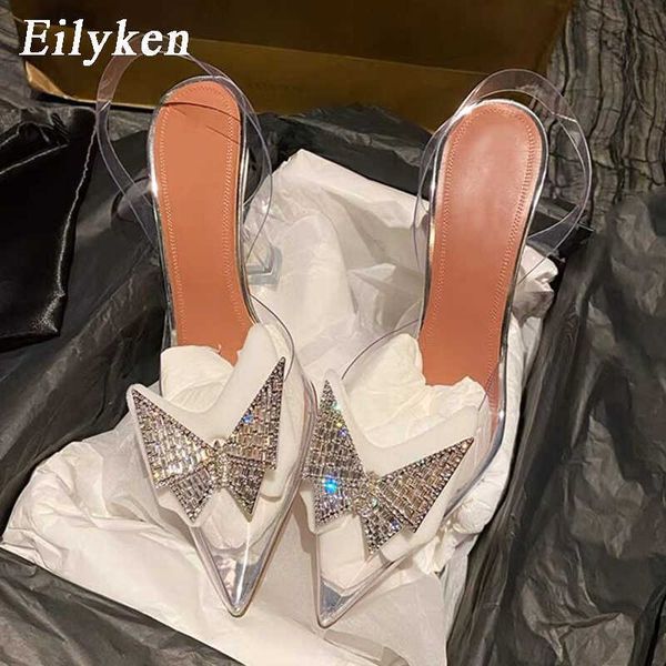 sandals new pointed toe pvc transparent woman pumps fashion crystal butterflyknot ladies mules high heels shoes 230320, Black
sandals new pointed toe pvc transparent woman pumps fashion crystal butterflyknot ladies mules high heels shoes 230320, Black