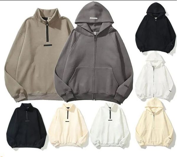 new men's hoodies hoody designer men pullover sweatshirts full half zipper hooded womens letters loose long sleeve essent hoodie cloth, Black
new men's hoodies hoody designer men pullover sweatshirts full half zipper hooded womens letters loose long sleeve essent hoodie cloth, Black