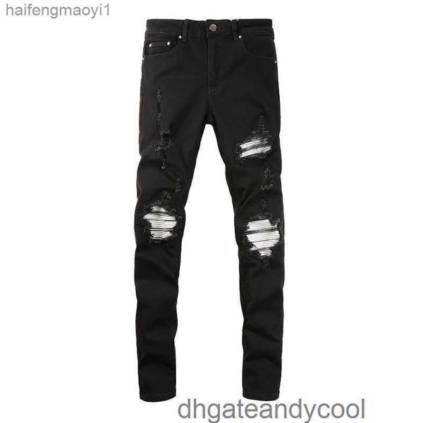 brand man amirs black water amiris fashion denim high street jeans cow washed designer pants and broken hole made old patchwork mx1 elastic, Blue
brand man amirs black water amiris fashion denim high street jeans cow washed designer pants and broken hole made old patchwork mx1 elastic, Blue