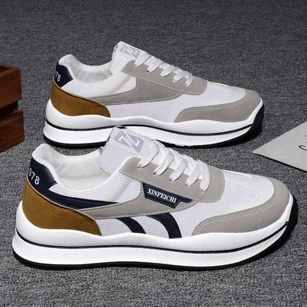 dress shoes fashion versatile korean style sneakers comfort and casual men's running breathable mesh men 230320, Black
dress shoes fashion versatile korean style sneakers comfort and casual men's running breathable mesh men 230320, Black