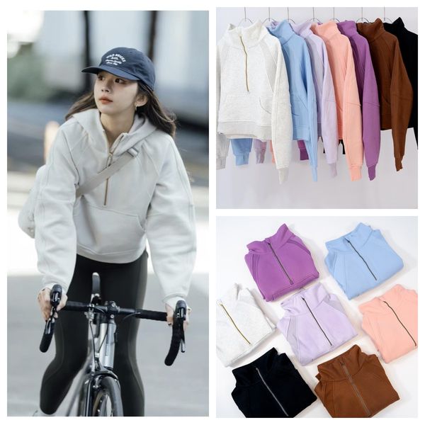scuba lulus womens yoga hoodie thick plus velvet jackets autumn and winter hoodys sports half zipper terry designer sweater cing sports
scuba lulus womens yoga hoodie thick plus velvet jackets autumn and winter hoodys sports half zipper terry designer sweater cing sports