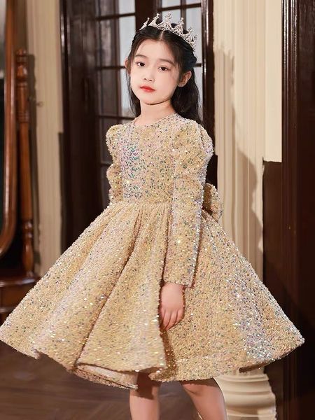 girl's dresses 3-14 yrs flower girls dress wedding birthday dress golden sequin lace first communion dresses for girls baptism party ve, Red;yellow
girl's dresses 3-14 yrs flower girls dress wedding birthday dress golden sequin lace first communion dresses for girls baptism party ve, Red;yellow