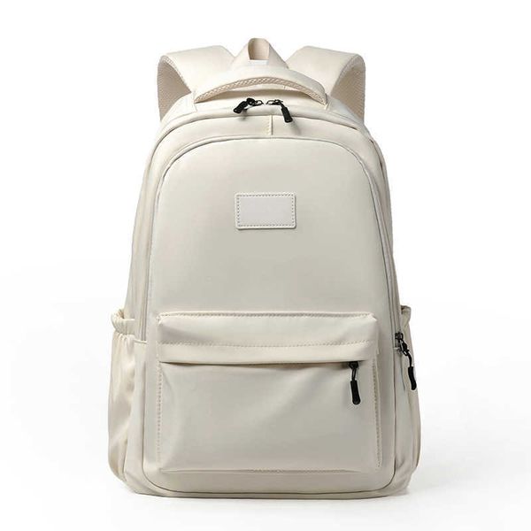 wear-resistant solid color simple backpack for men and women large capacity junior backpack leisure
wear-resistant solid color simple backpack for men and women large capacity junior backpack leisure