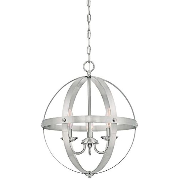 westinghouse lighting 6341900 stella mira chandelier, 3-light pendant, brushed nickel 
westinghouse lighting 6341900 stella mira chandelier, 3-light pendant, brushed nickel