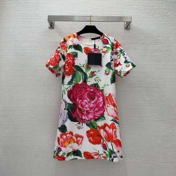 spring summer designer satin dress style handmade diamond beads flowers peonies a-line version round neck short sleeve dress brand logo clot, Black;gray
spring summer designer satin dress style handmade diamond beads flowers peonies a-line version round neck short sleeve dress brand logo clot, Black;gray