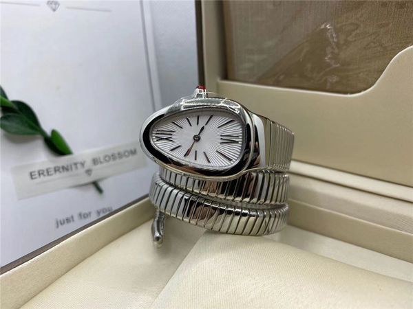 women's watch, 32mm, stainless steel, double wound snake shaped, imported quartz movement, spring strap, Slivery;golden
women's watch, 32mm, stainless steel, double wound snake shaped, imported quartz movement, spring strap, Slivery;golden