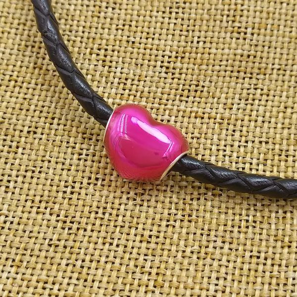 925 sterling silver jewelry pandoraer charm pink heart beads bracelets sets with logo ale bangle women men birthday gift valentine day, Black
925 sterling silver jewelry pandoraer charm pink heart beads bracelets sets with logo ale bangle women men birthday gift valentine day, Black