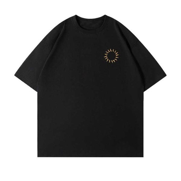 designer luxury europe and america high street classic short sleeve men's summer american t-shirt versatile fashion loose casual top, Black;brown
designer luxury europe and america high street classic short sleeve men's summer american t-shirt versatile fashion loose casual top, Black;brown