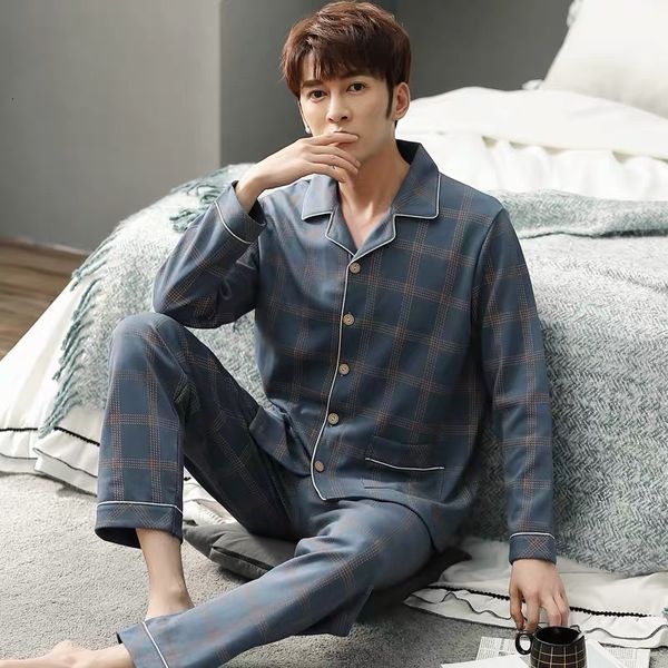 men's sleepwear men's pajamas set spring and summer casual striped pajamas set long-sleeved trousers cotton pajamas men's cas, Black;brown
men's sleepwear men's pajamas set spring and summer casual striped pajamas set long-sleeved trousers cotton pajamas men's cas, Black;brown