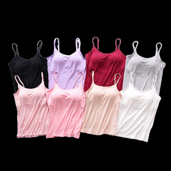 women's tanks cami padded soft casual bra tank spaghetti vest female sole with built in summer breathable s 230317, White
women's tanks cami padded soft casual bra tank spaghetti vest female sole with built in summer breathable s 230317, White