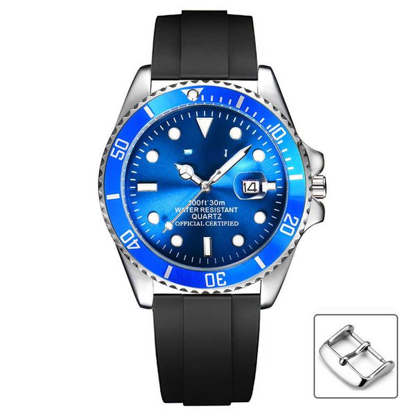 wrist watch swiss men's business waterproof luminous brand classic green disc water ghost tape quartz men, Slivery;black
wrist watch swiss men's business waterproof luminous brand classic green disc water ghost tape quartz men, Slivery;black