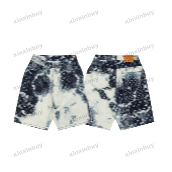 xinxinbuy men women designer shorts pant denim tie dye letter print spring summer black blue green m-3xl
xinxinbuy men women designer shorts pant denim tie dye letter print spring summer black blue green m-3xl
