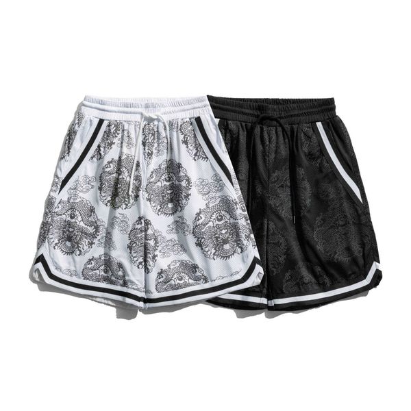 men's shorts shorts men's summer new style longteng print sports mesh breathable loose basketball pants elastic capris, White;black
men's shorts shorts men's summer new style longteng print sports mesh breathable loose basketball pants elastic capris, White;black