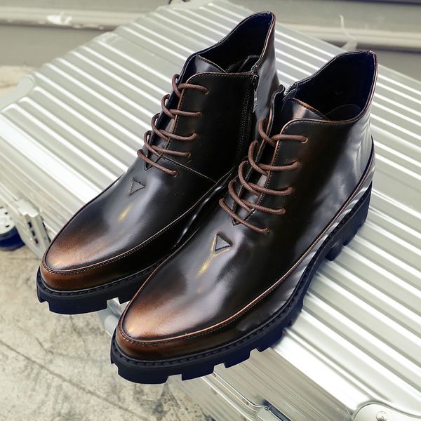 boots italian luxury brand winter snow leather ankle men high platform motorcycle botas hombre invierno bottes 230320, Black
boots italian luxury brand winter snow leather ankle men high platform motorcycle botas hombre invierno bottes 230320, Black