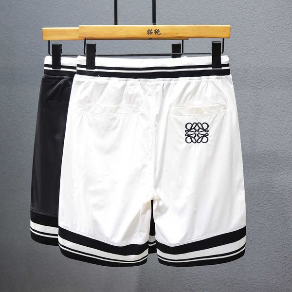 men's shorts ice silk slim soft summer casual shorts men's american fashion loose embroidered sports capris, White;black
men's shorts ice silk slim soft summer casual shorts men's american fashion loose embroidered sports capris, White;black