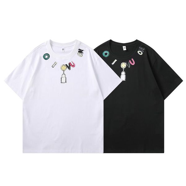 23 designer fashion summer new tide brand hand-painted graffiti alphabet print loose short sleeve t-shirt men's and women's same s, White;black
23 designer fashion summer new tide brand hand-painted graffiti alphabet print loose short sleeve t-shirt men's and women's same s, White;black