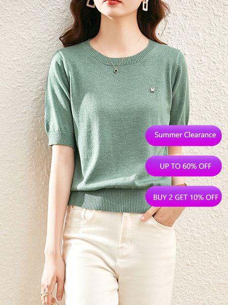 women's t-shirt vimly knitted for women summer fashion short sleeves t-shirt breathable high elasticity t shirts office lady v2232 230, White
women's t-shirt vimly knitted for women summer fashion short sleeves t-shirt breathable high elasticity t shirts office lady v2232 230, White