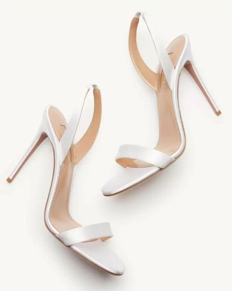 white sandals high heels sling back lady heel so nude plexi sandal wedding party dress brand shoe, Black
white sandals high heels sling back lady heel so nude plexi sandal wedding party dress brand shoe, Black