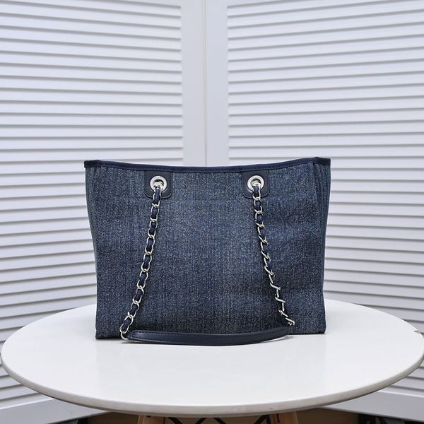 the tote bag denim bag shoulder bag large deauville shopping tote beach mixed handbag travel weekend designer purse bags navy blue denim lux
the tote bag denim bag shoulder bag large deauville shopping tote beach mixed handbag travel weekend designer purse bags navy blue denim lux