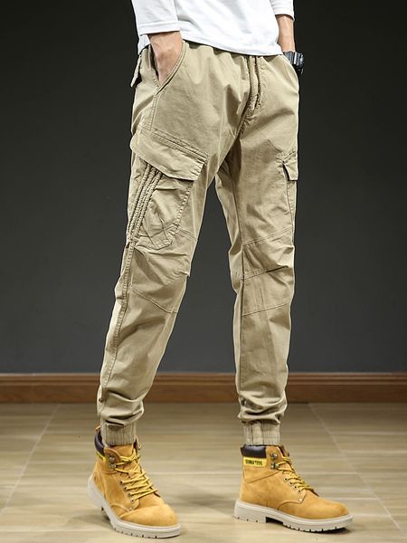 men's pants spring summer multi-pockets cargo pants men streetwear slim fit casual joggers male stretch cotton trousers 230320, Black
men's pants spring summer multi-pockets cargo pants men streetwear slim fit casual joggers male stretch cotton trousers 230320, Black