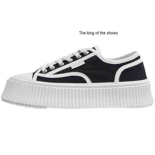 small fragrant biscuits canvas 2022 brand autumn and summer new net red muffin thick bottom low women's high white c shoes, Black
small fragrant biscuits canvas 2022 brand autumn and summer new net red muffin thick bottom low women's high white c shoes, Black