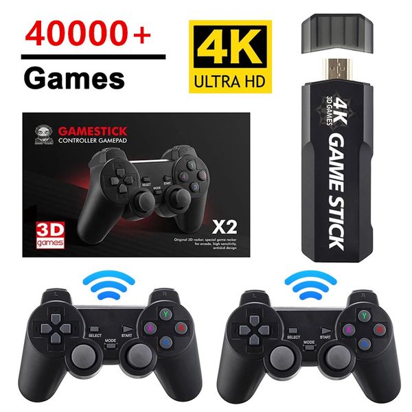 Image of M9 Portable Video Game Console GD10 Wireless Double Controller 4K HD TV Retro Games 50 Emulators 128G 40000 Games 64GB 30000 Games 32G 15000 Game For PS1/N64/DC