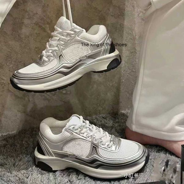 2023 new leather lace-up thick bottom small fragrant spring silver daily sports casual shoes color-blocking breathable dad shoe clearance, Black
2023 new leather lace-up thick bottom small fragrant spring silver daily sports casual shoes color-blocking breathable dad shoe clearance, Black